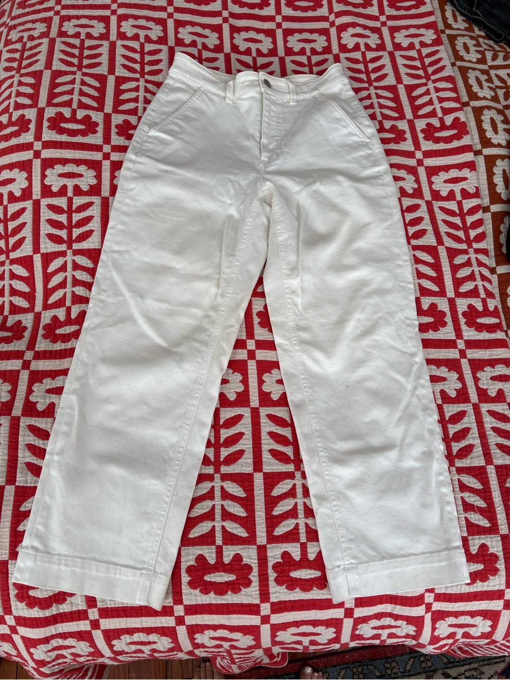 Everlane cropped utility straight leg pants sz 4